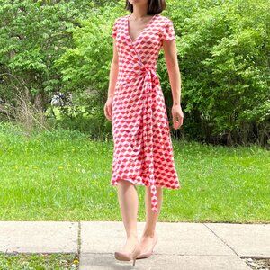 Boden Joanna Cap Sleeve Wrap Dress